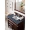 James Martin Vanities Brittany 36in Single Vanity, Burnished Mahogany w/ 3 CM Charcoal Soapstone Quartz Top 650-V36-BNM-3CSP - alternate 2